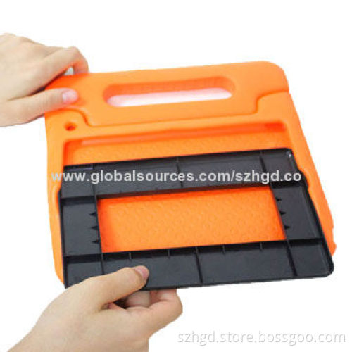Leather Tablet Case Cover for iPad Mini, unique design with handle stand, nontoxic and eco-friendly